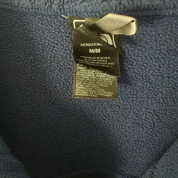 GUC The North Face Navy and Black Fleece Jacket - Picture 4 of 7